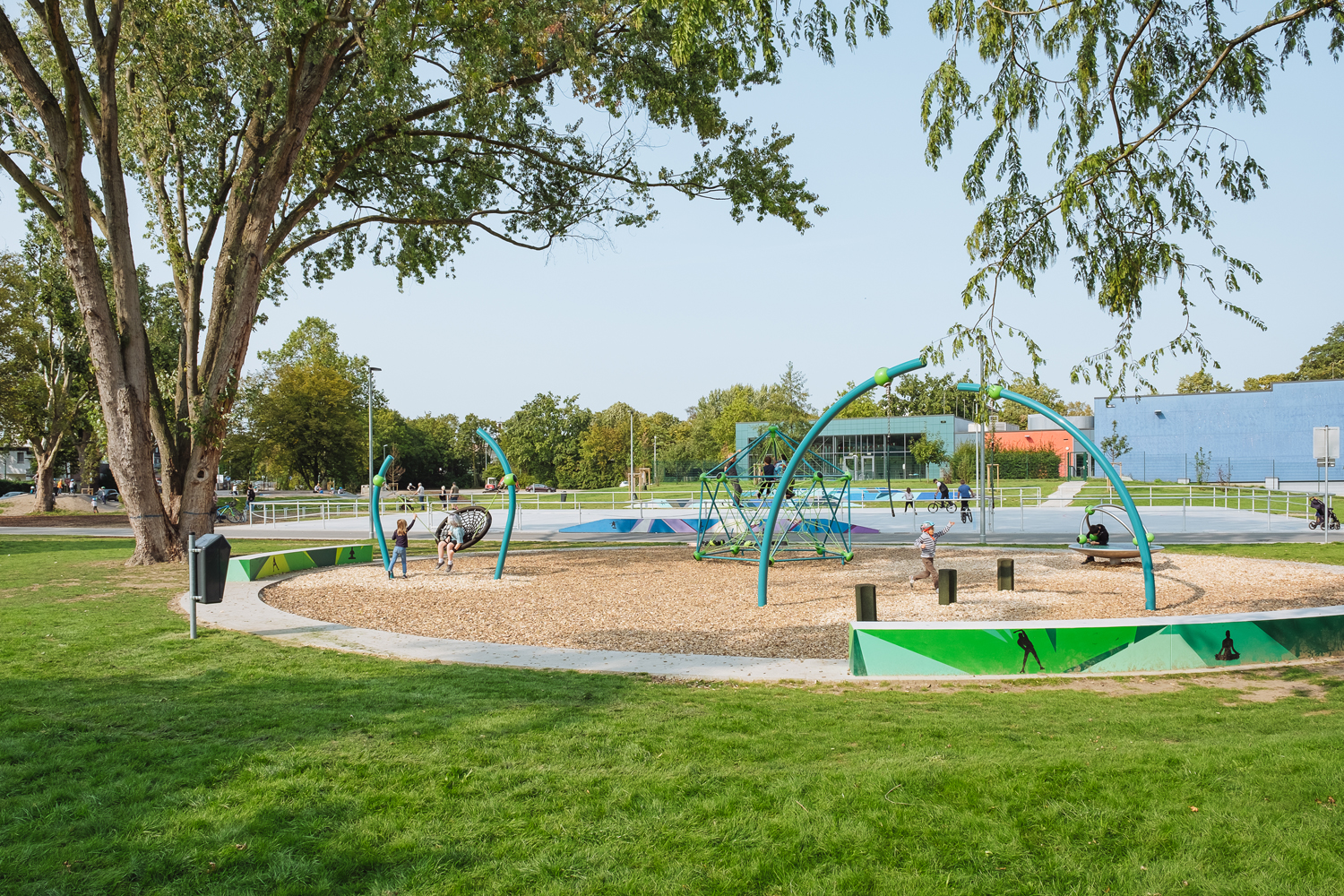 Das Bild zeigt den Sportpark MItte