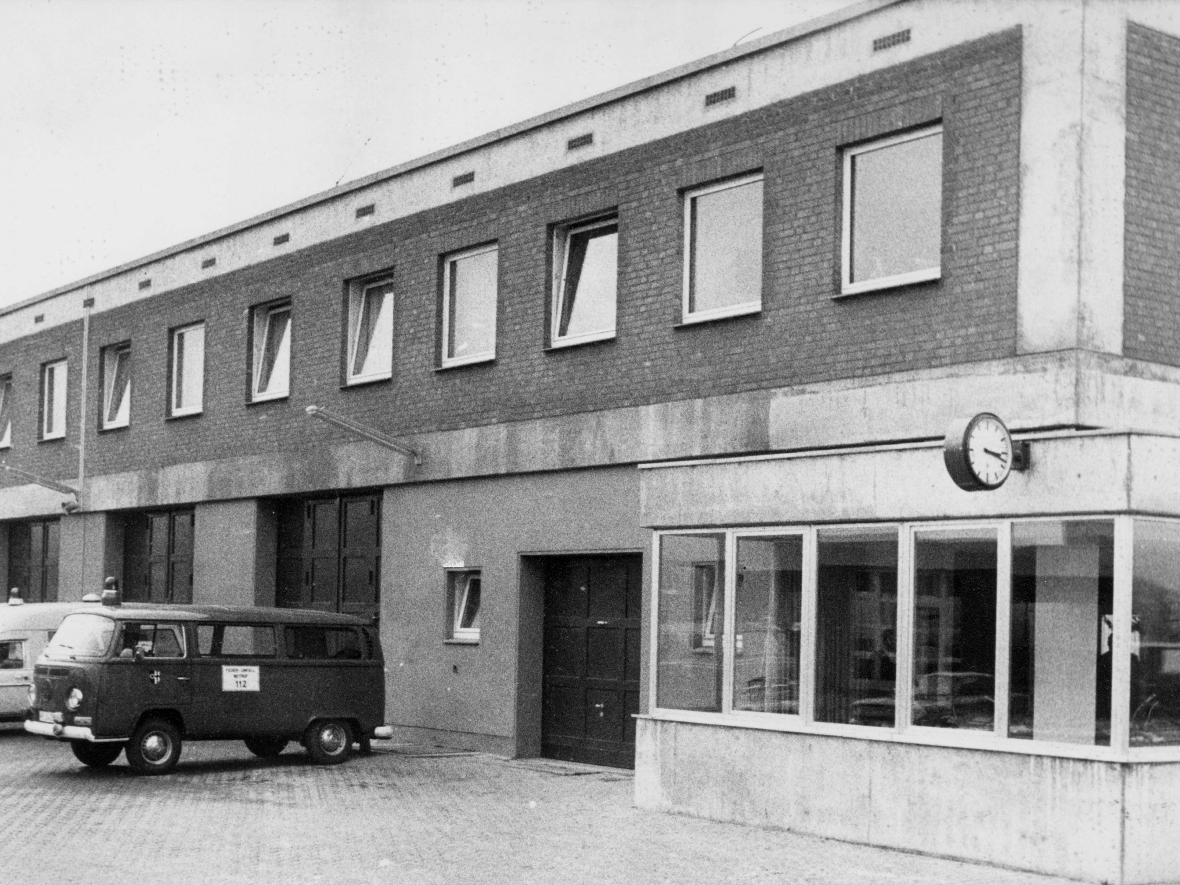 Feuer- und Rettungswache an der Industriestraße 1975