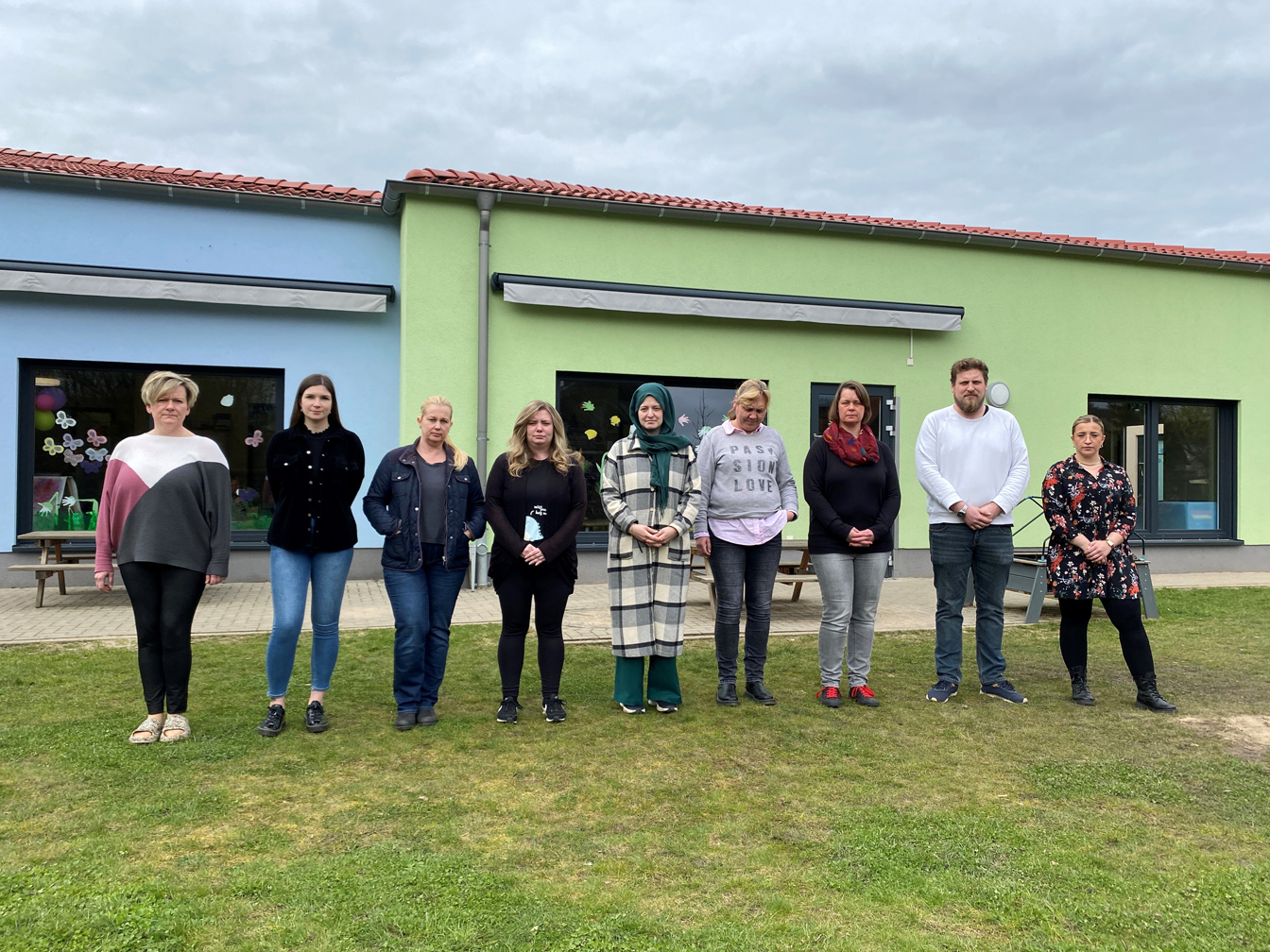 Pädagogische Mitarbeiter*innen der KiTa Kanello