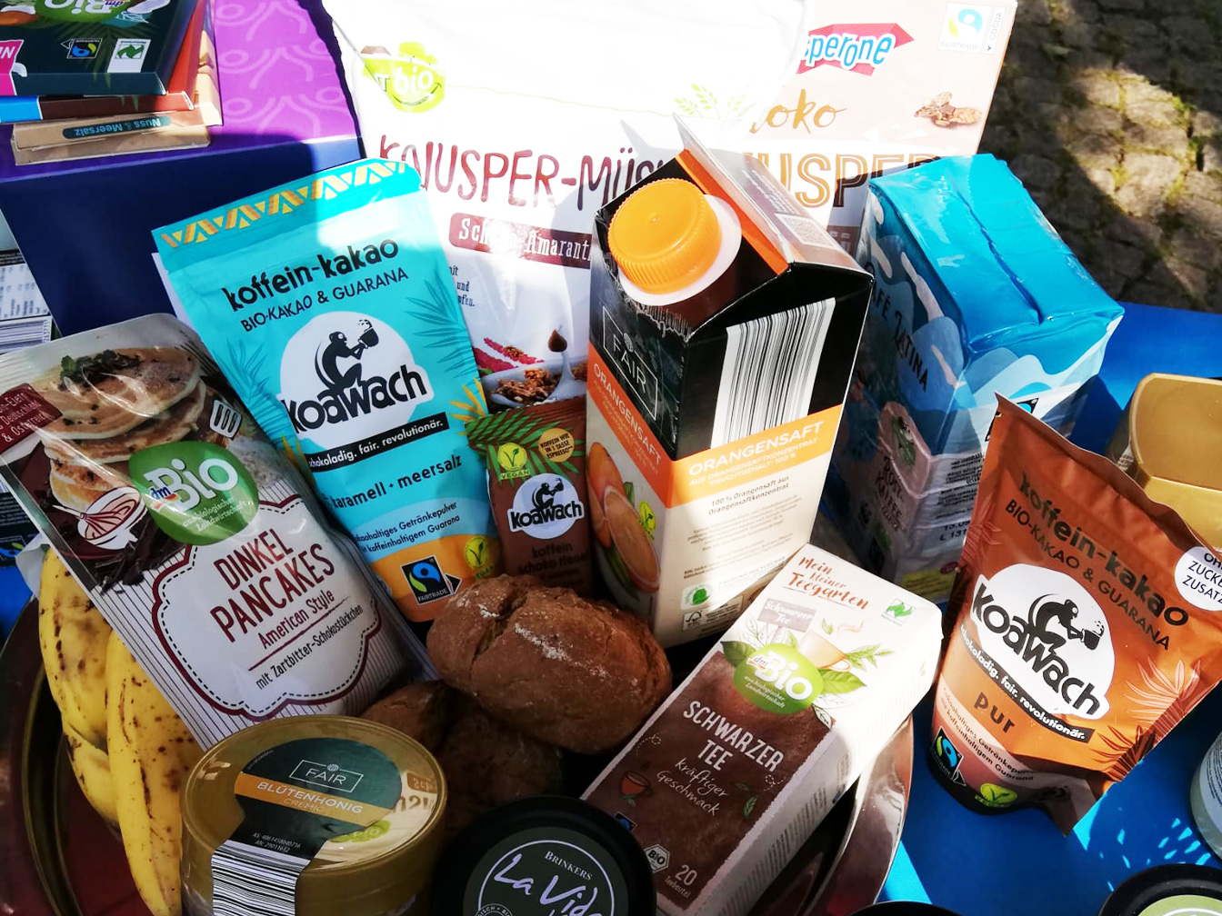 Verschiedene Fairtrade-Produkte