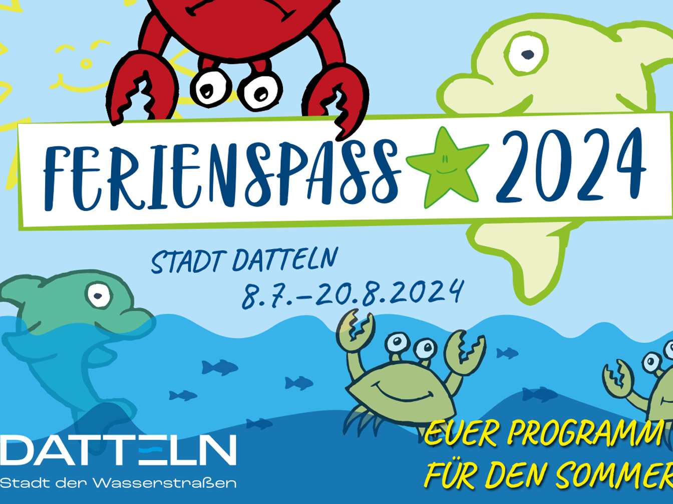 Titelbild des Ferienspaßprogramms für Sommer 2024