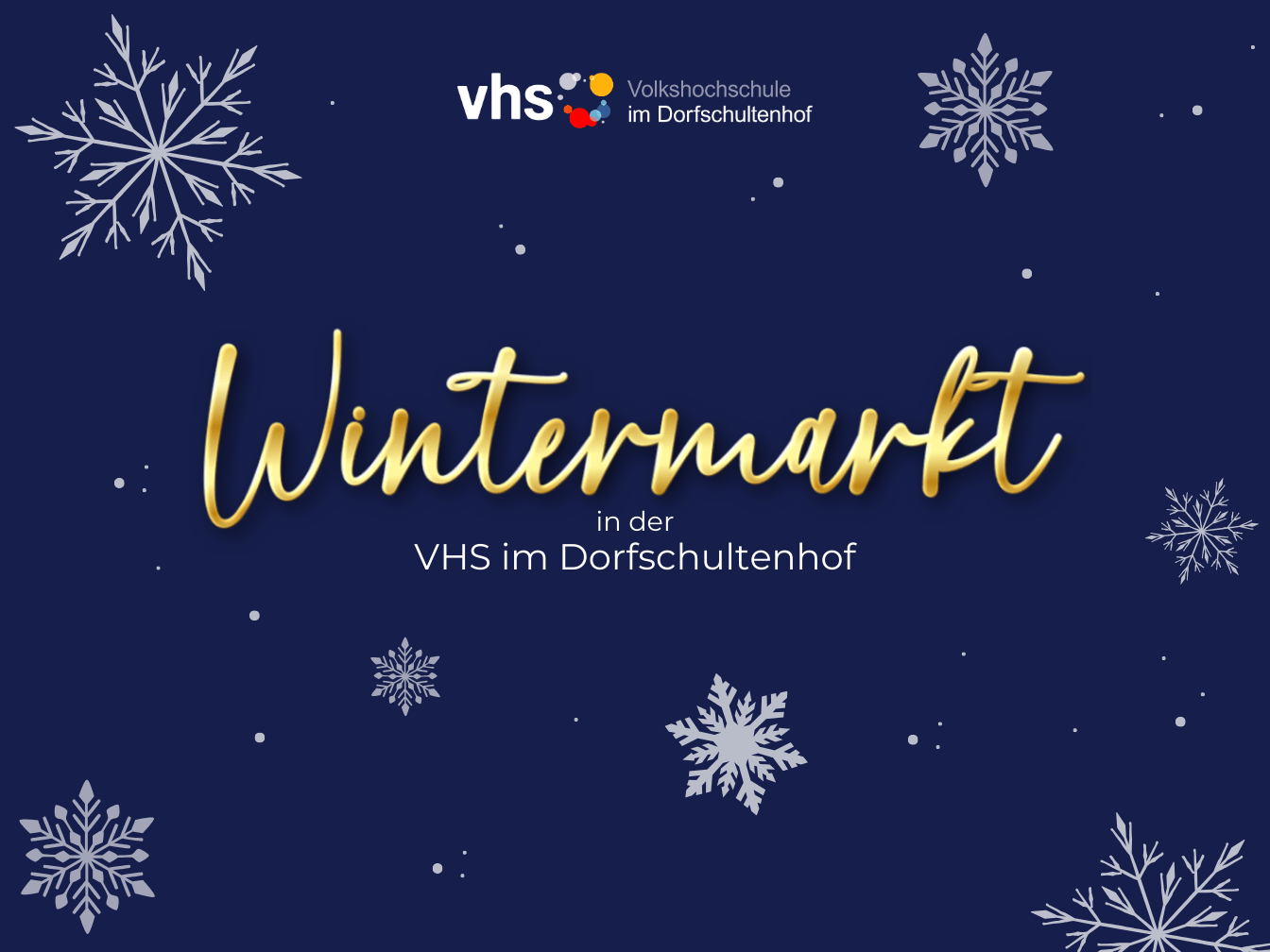 Hinweis auf den VHS-Wintermarkt