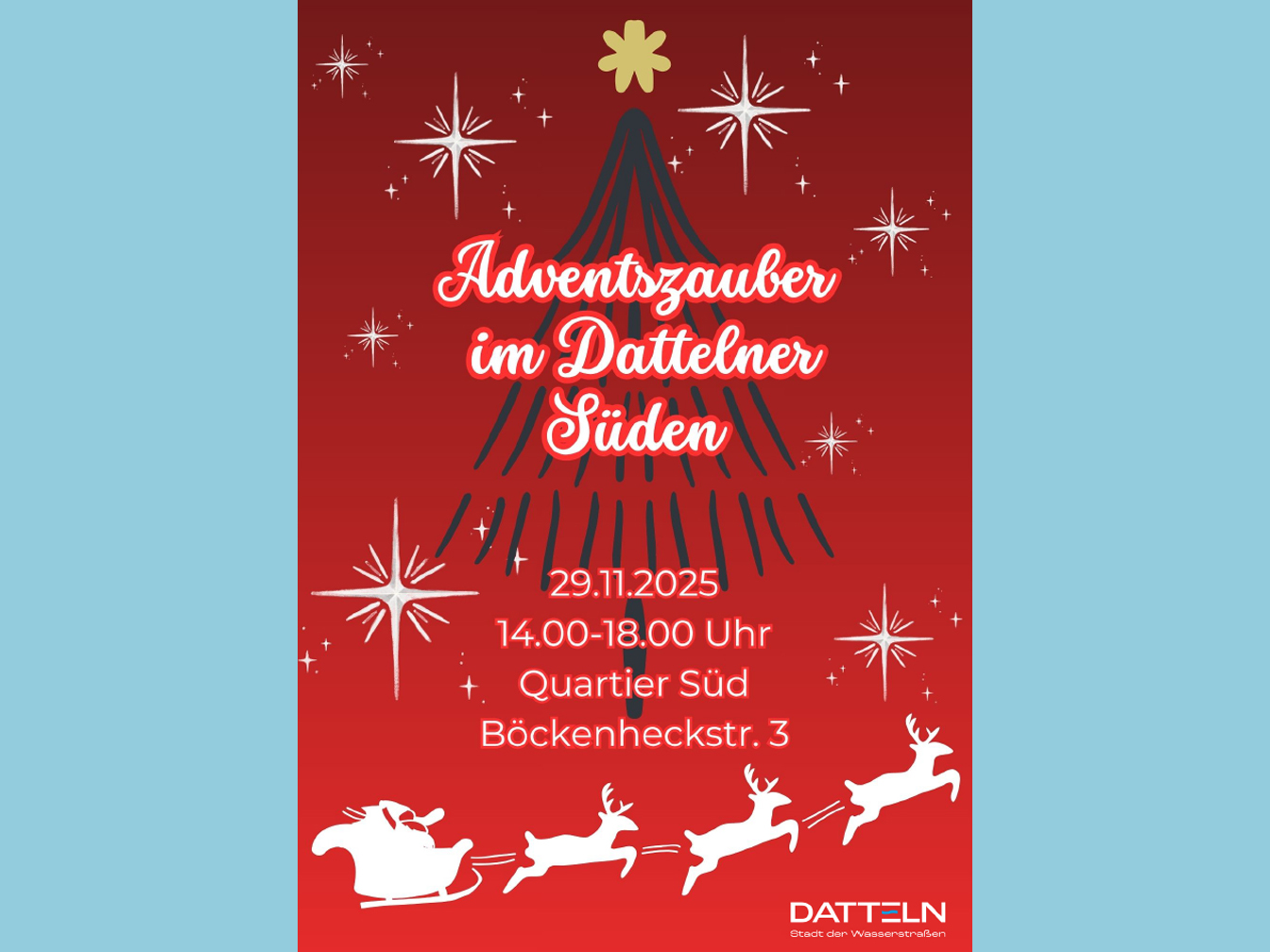 Plakat Adventszauber im Dattelner Süden
