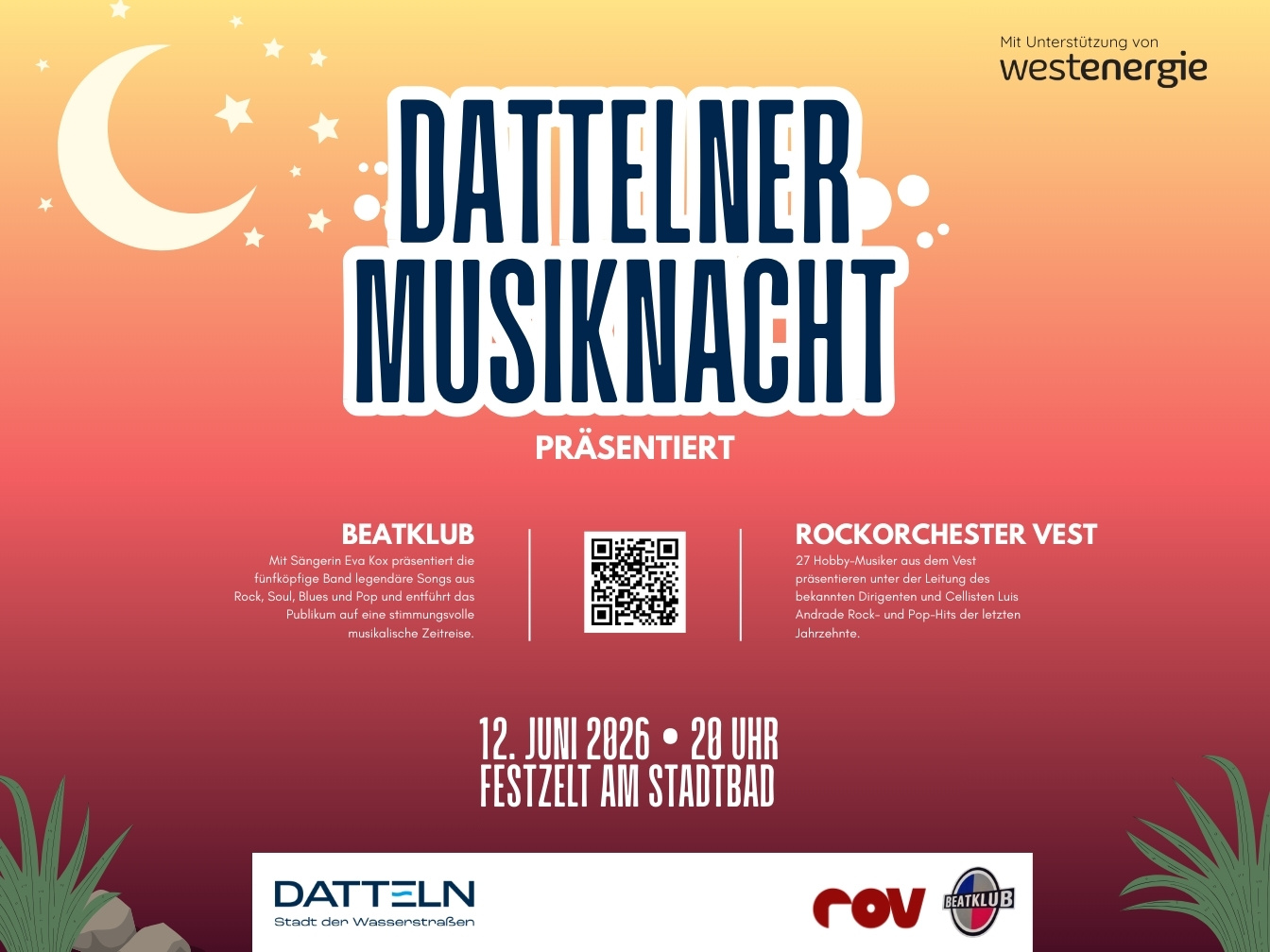Flyer zur Dattelner Musiknacht 2026