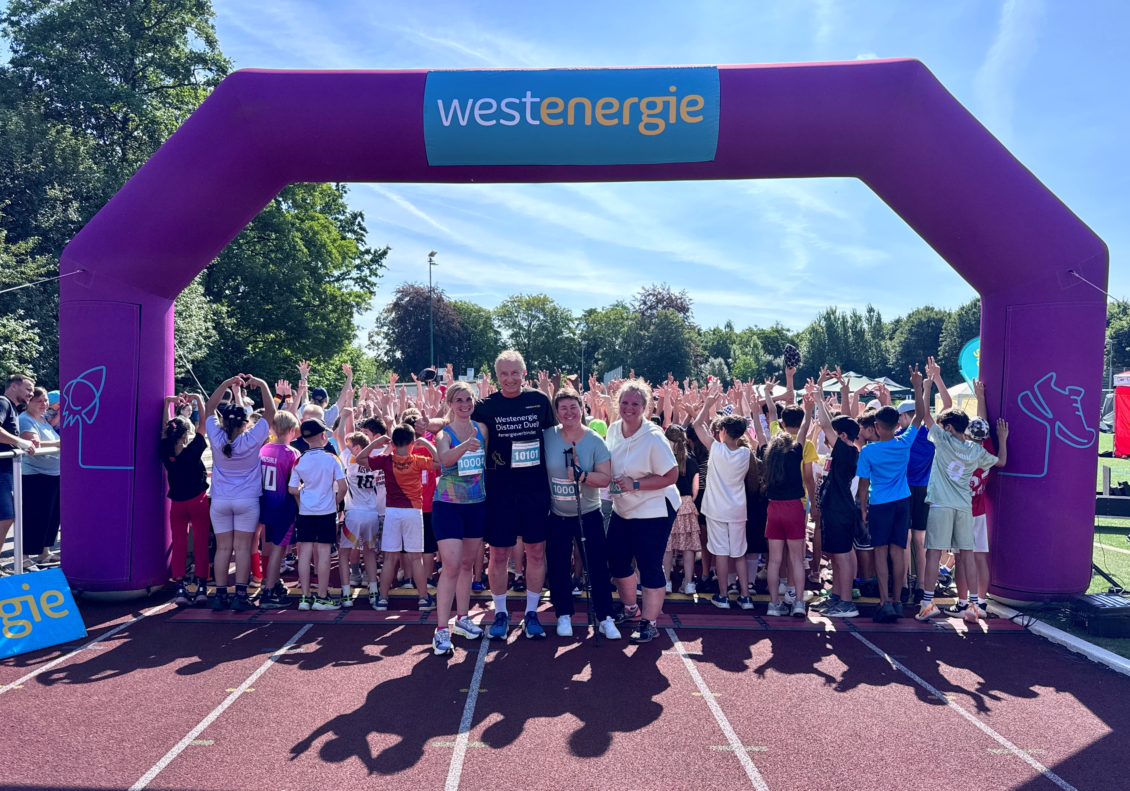 Das Foto zeigt den Start des Westenergie Distanz Duells in Datteln