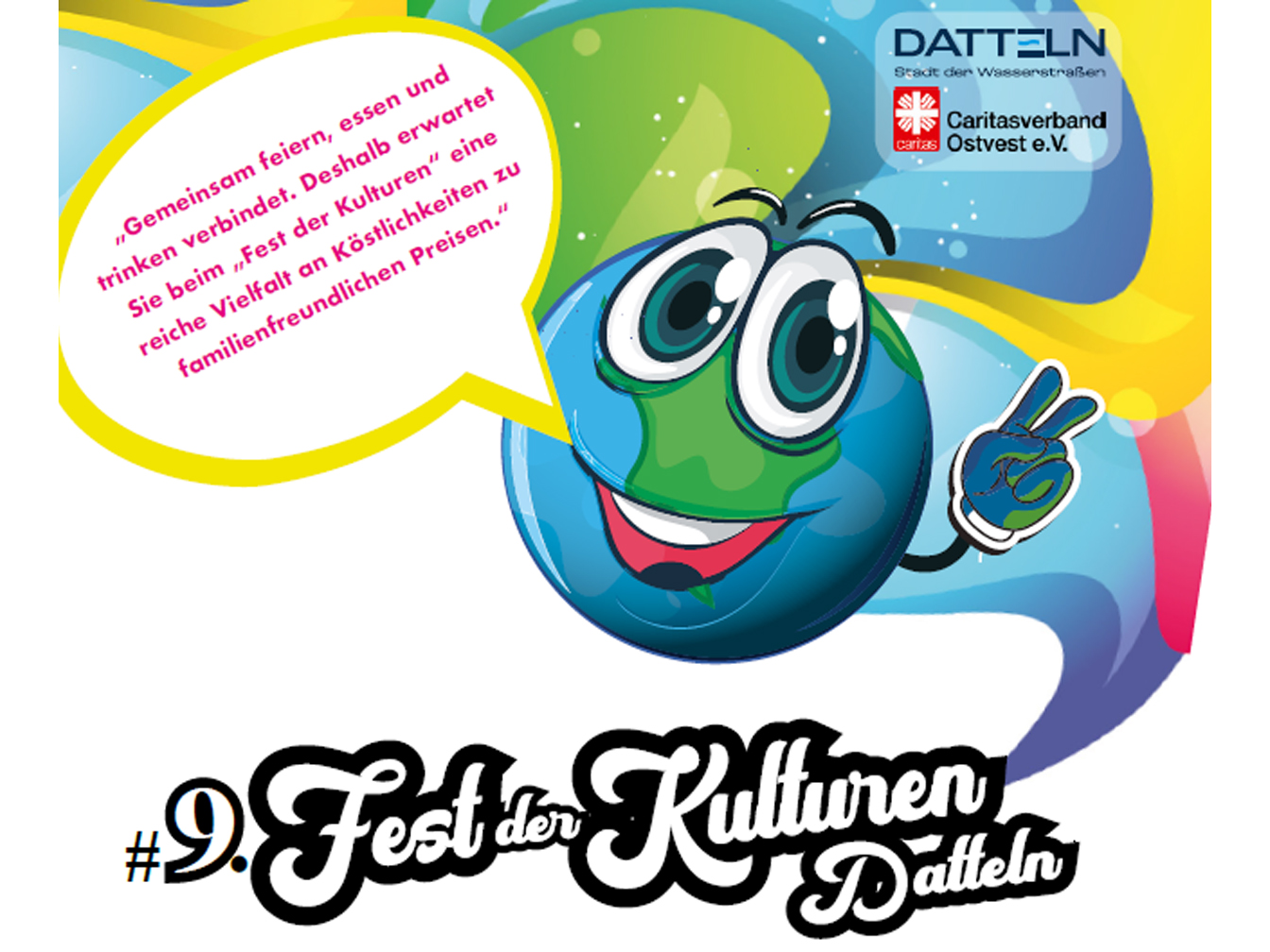 Hinweis mit Logo (Buntolino) auf das Fest der Kulturen 2026
