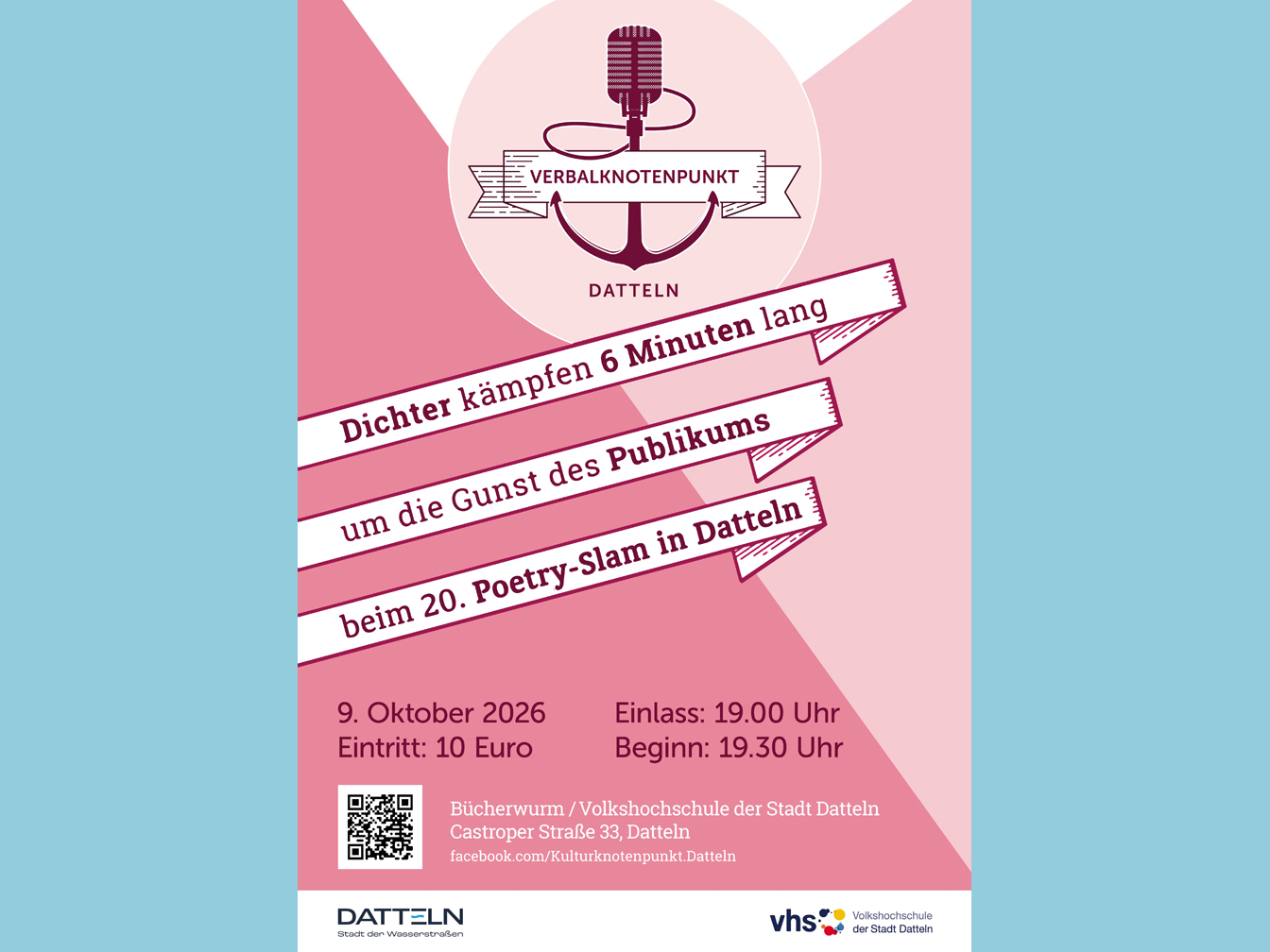 Flyer für den Poetry-Slam am 10. Oktober 2026