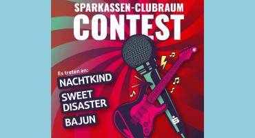 Plakat zum Sparkassen-Clubraum-Contest am 6.2.2026