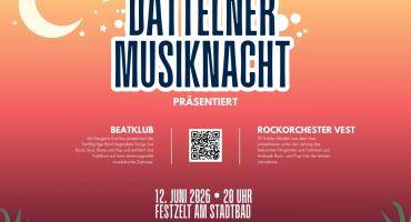 Flyer zur Dattelner Musiknacht 2026