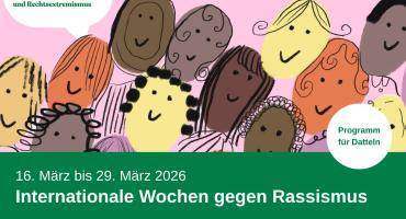 Hinweisbild auf die Internationalen Wochen gegen Rassismus 2026