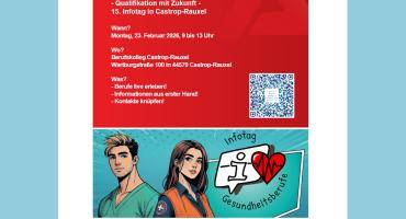 Flyer zum 15. Infotag für Gesundheitsberufe in Castrop-Rauxel 