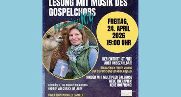 Plakat für die Lesung mit Anita Maria Schlüter