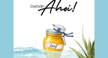 Titelbild des "Datteln Ahoi!"-Flyers zur Senfverkostung