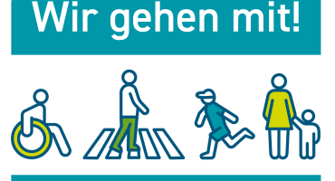 Allgemeines Hinweisbild für Fußverkehrs-Checks 