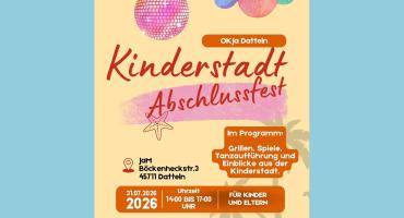 Flyer Kinderstadt-Abschlussfest