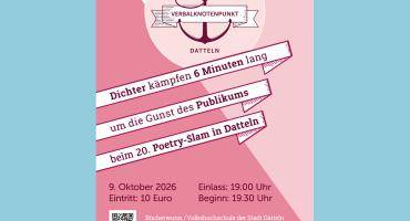 Flyer für den Poetry-Slam am 10. Oktober 2026