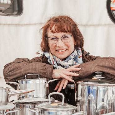 Das Bild zeigt den Markstand von Franz Kaupenjohann.