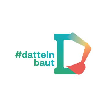 Das Bild zeigt das Logo Datteln baut für eine Kachel.