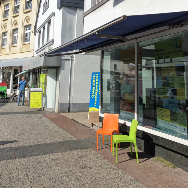 Das Bild zeigt das Büro des Quartiersmanagements.