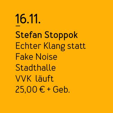 Das Bild zeigt die Kachel für die Veranstaltung Stefan Stoppok.