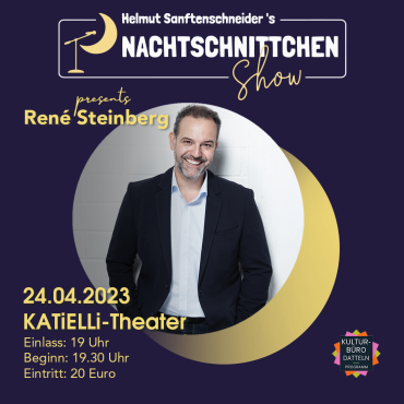 Das Bild zeigt den Kabarettisten René Steinberg