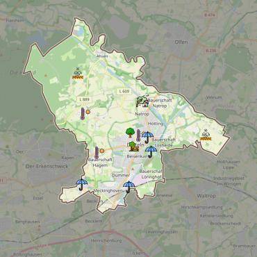 Ausschnitt aus der Dattelner Klimamap