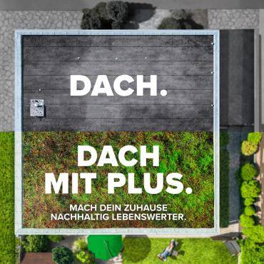 Visualisierung für die Aktion "10.000 grüne Dächer" der Emschergenossenschaft / Lippeverband