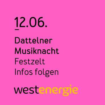 Hinweis auf die Dattelner Musiknacht 2026