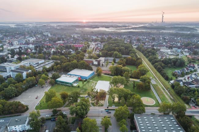 Das Bild zeigt den Sportpark Mitte.