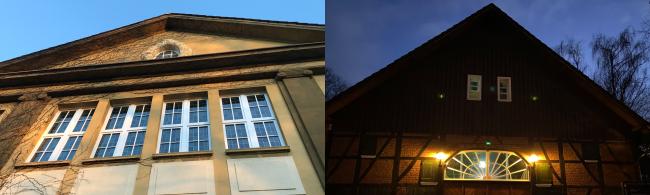 Das Bild zeigt das Rathaus und den Dorfschultenhof