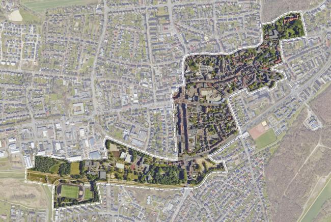 Das Bild zeigt den Innenstadtbereich.