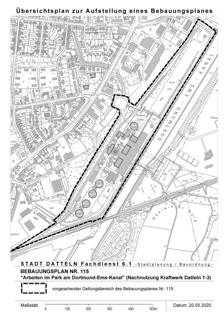 Bebauungsplan Nr. 115 - Arbeiten im Park am Dortmund-Ems-Kanal (Nachnutzung Kraftwerk Datteln 1-3)