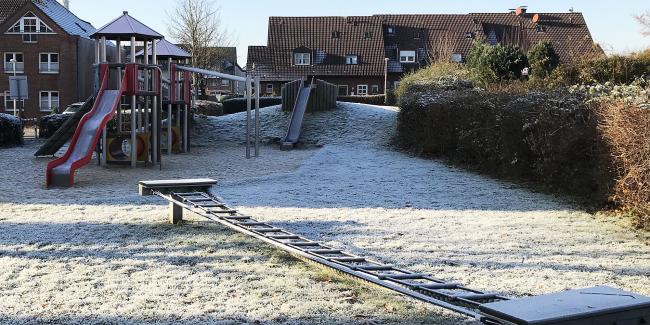 Das Bild zeigt den Spielplatz am Dattelner Berg II