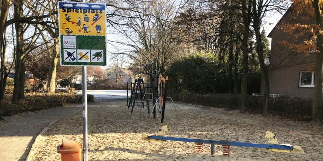 Das Bild zeigt den Spielplatz an der Goethestraße