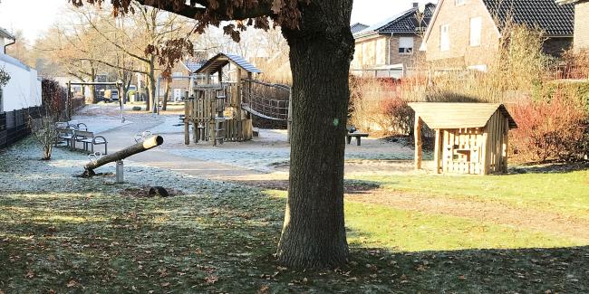 Das Bild zeigt den Spielplatz am Westerkamp