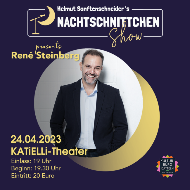 Das Bild zeigt den Kabarettisten René Steinberg