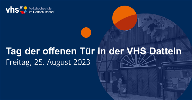 Tag der offenen Tür der VHS Datteln am 25.08.2023