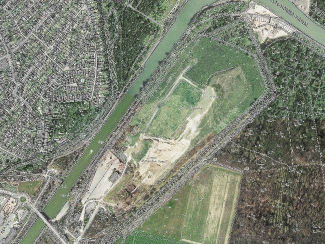 Die Deponie im Löringhof aus der Luft