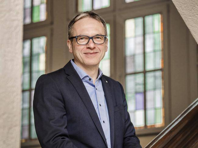 Bürgermeister André Dora im Rathaus.