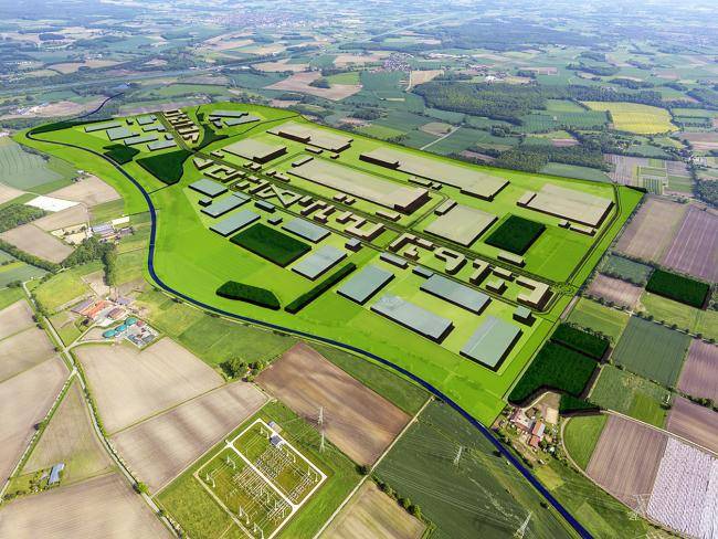 Planung des newPark-Geländes