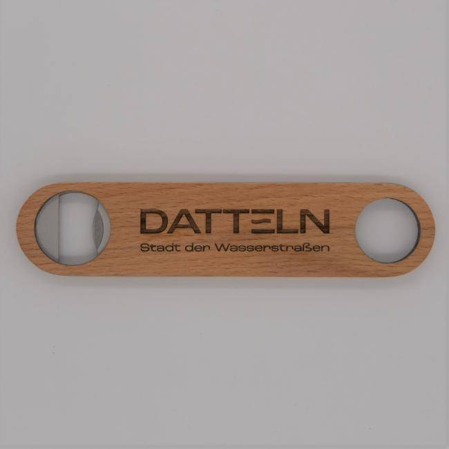 Flaschenöffner mit Logo Front liegend - Merch