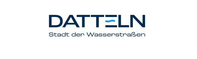 Logo mit Text "Datteln - Stadt der Wasserstraßen" 