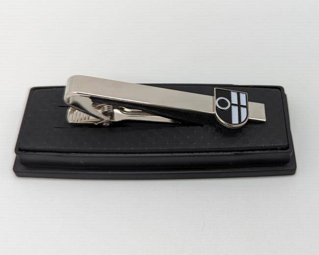 Krawattenklammer mit Stadtwappen Nahaufnahme - Souvenir