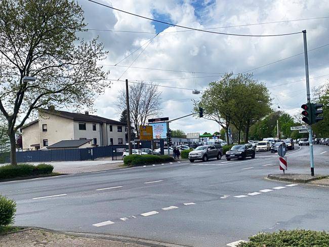 Kreuzung Friedrich-Ebert-Straße - Westring Blickrichtung Oer-Erkenschwick