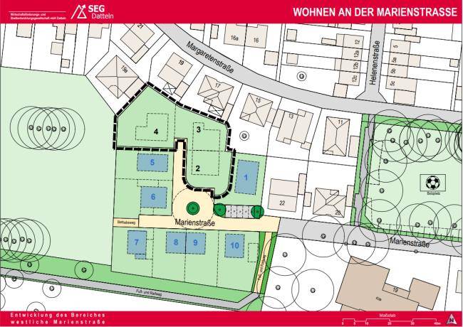 Plan Wohnen an der Marienstraße
