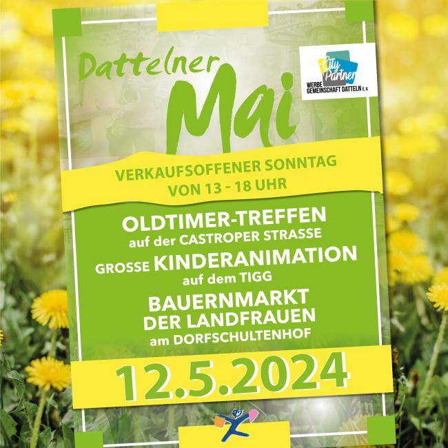 Plakat zum Dattelner Mai 2024