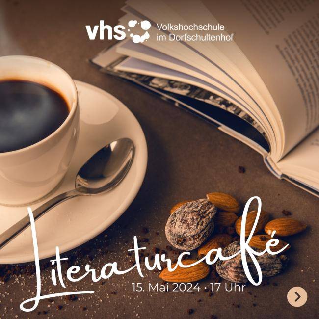 Veranstaltungshinweis zum Literaturcafé