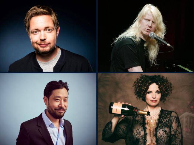 Die Künstler*innen Bastian Bielendorfer, Gunzi Heil, Illyoung Kim und Maladee 