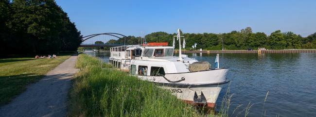Fahrgastschiff Henrichenburg Anlegestelle Liegewiese Datteln