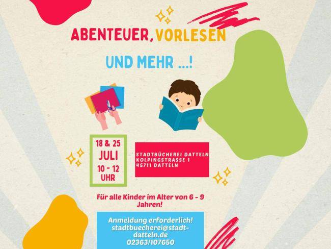 Abenteuer Vorlesen und mehr Stadtbücherei 